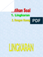 Latihan Soal (Lingkaran Dan Bangun Ruang)