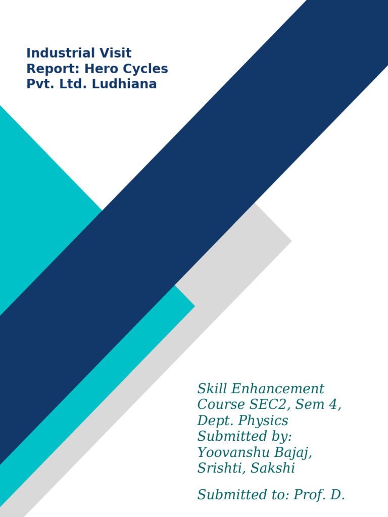 Industrial Visit Report Pdf