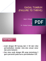 Gagal Tumbuh: Etiologi dan Penatalaksanaan