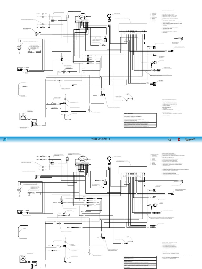 Vespa LX125-150ie Wiring Diagram