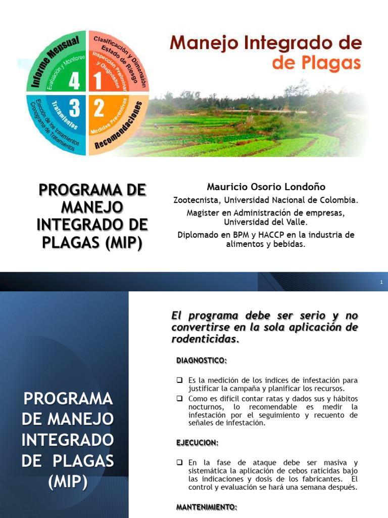 Clase 4. Manejo Integrado de Plagas Mip | PDF