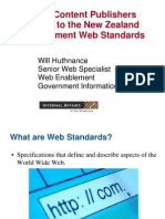 Publishers Guide Web Standards Notes