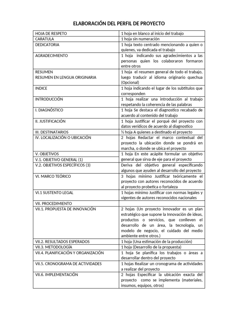 Elaboración Del Perfil de Proyecto 2023 | PDF