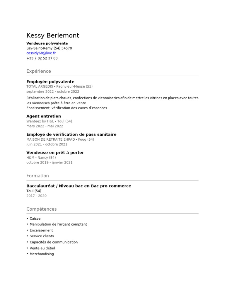 Kessy berlemont cv pdf