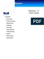 mBackup User's Guide