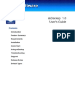 Mbackup User's Guide