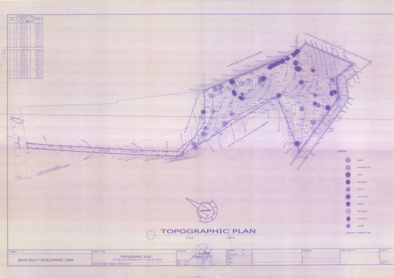 Topo Survey JBros Property | PDF