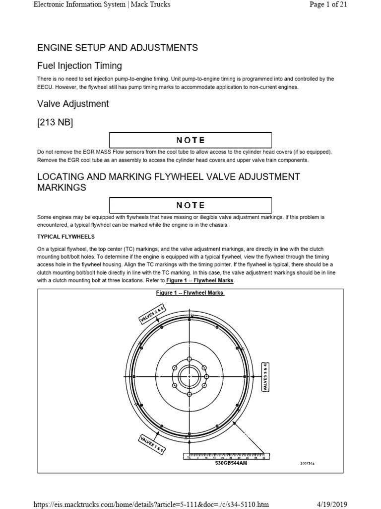 Mack Valve Adjustment | PDF
