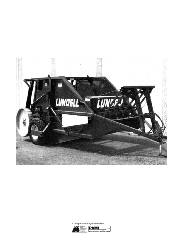 Evaluation Report 100: Lundell 760C Round Baler | PDF