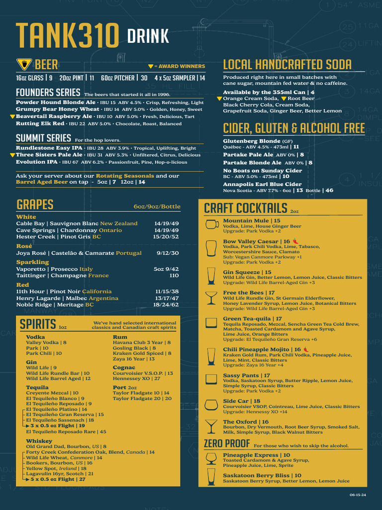 Tank310 Menu June15 WEB | PDF