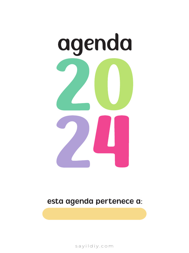 Agenta Para Imprimir Pdf