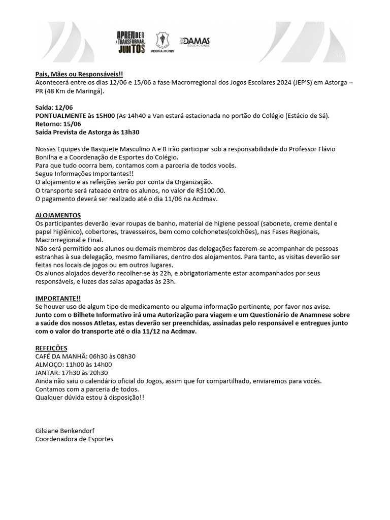 Informativo par q e anamnese autoriza o jep s 2024 pdf