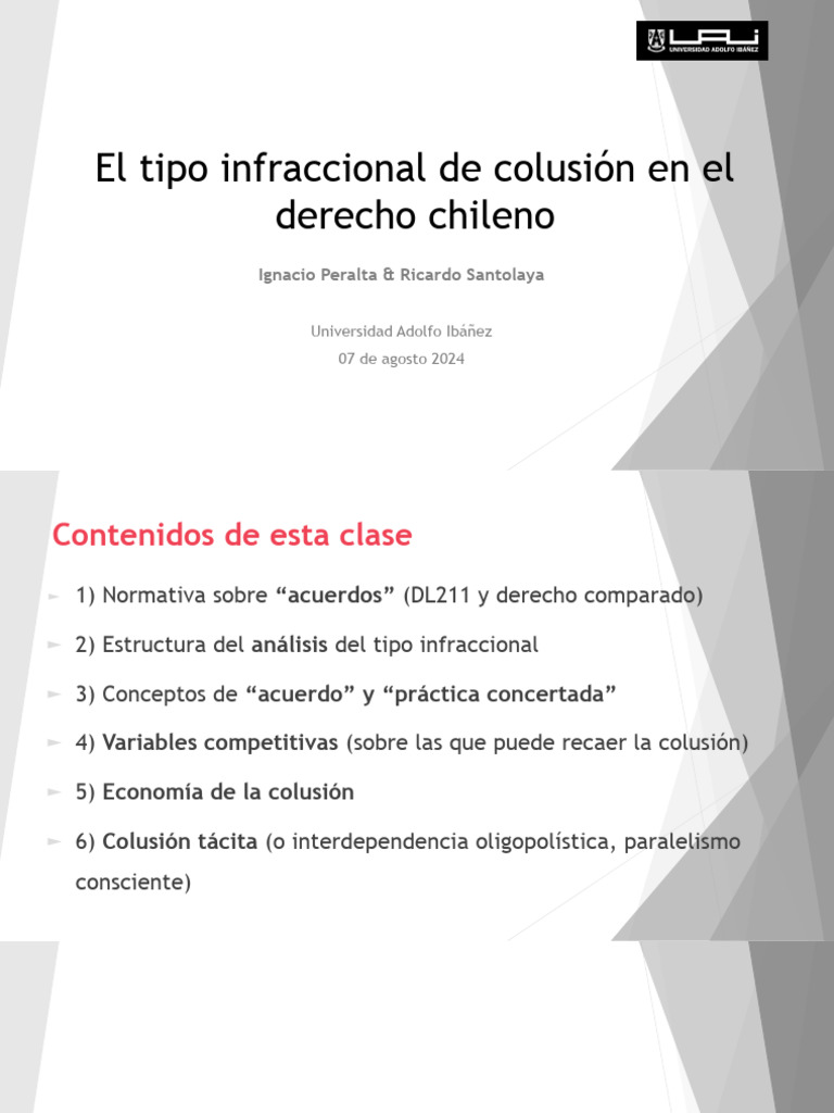 Tipo Infraccional de La Colusión VF | PDF