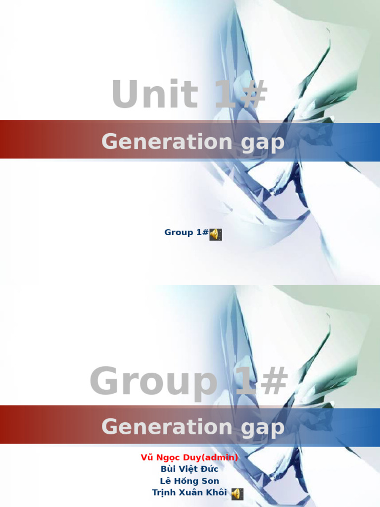 Generation Gap | PDF