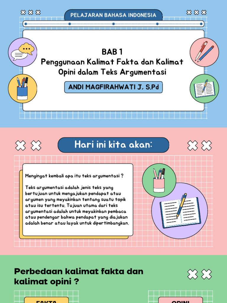 Kalimat Fakta Dan Kalimat Opini Dalam Teks Argumentasi Pdf
