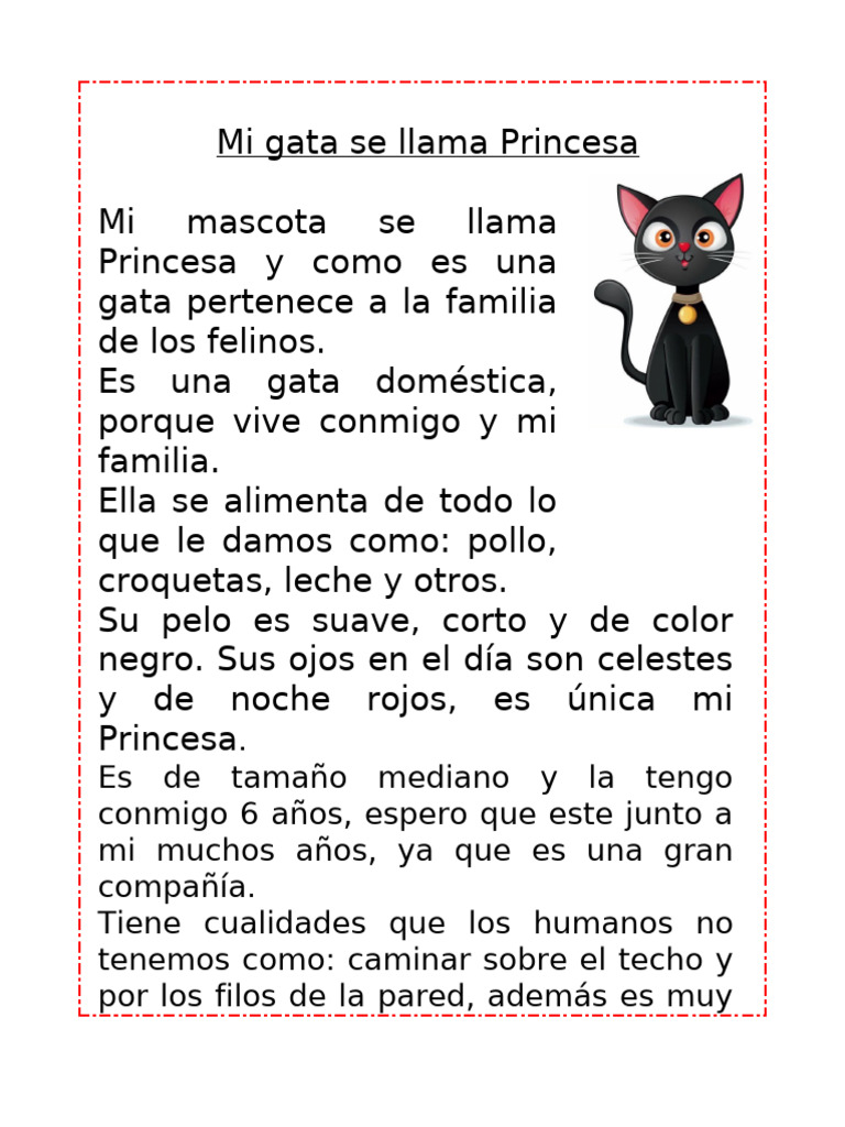 Mi Gata Se Llama Princesa | PDF