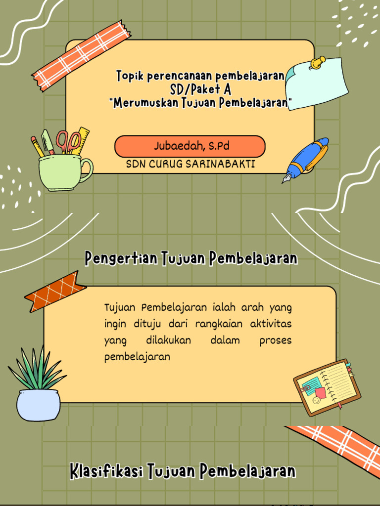 Perencanaan pembelajaran sd paket a pdf