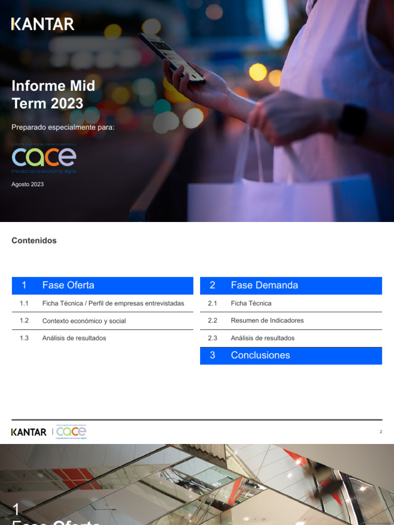 KANTAR CACE Informe Mid Term 2023 Socios | PDF