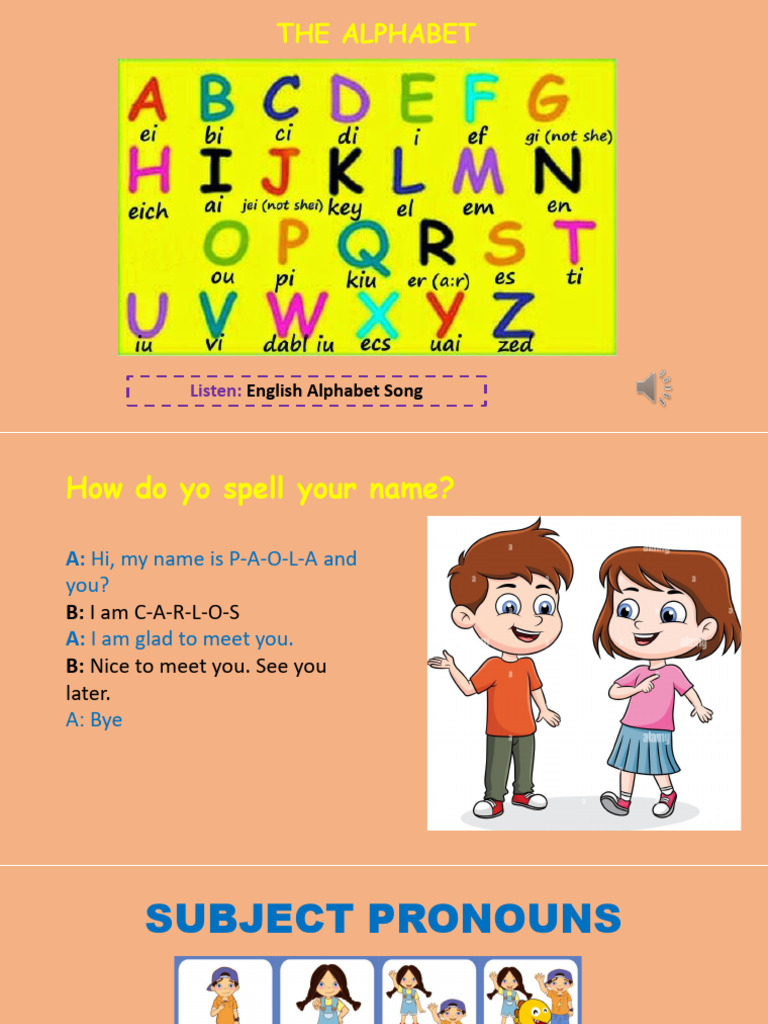 Sesion 1 - Alphabet | PDF