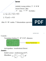 Transformasi Linear