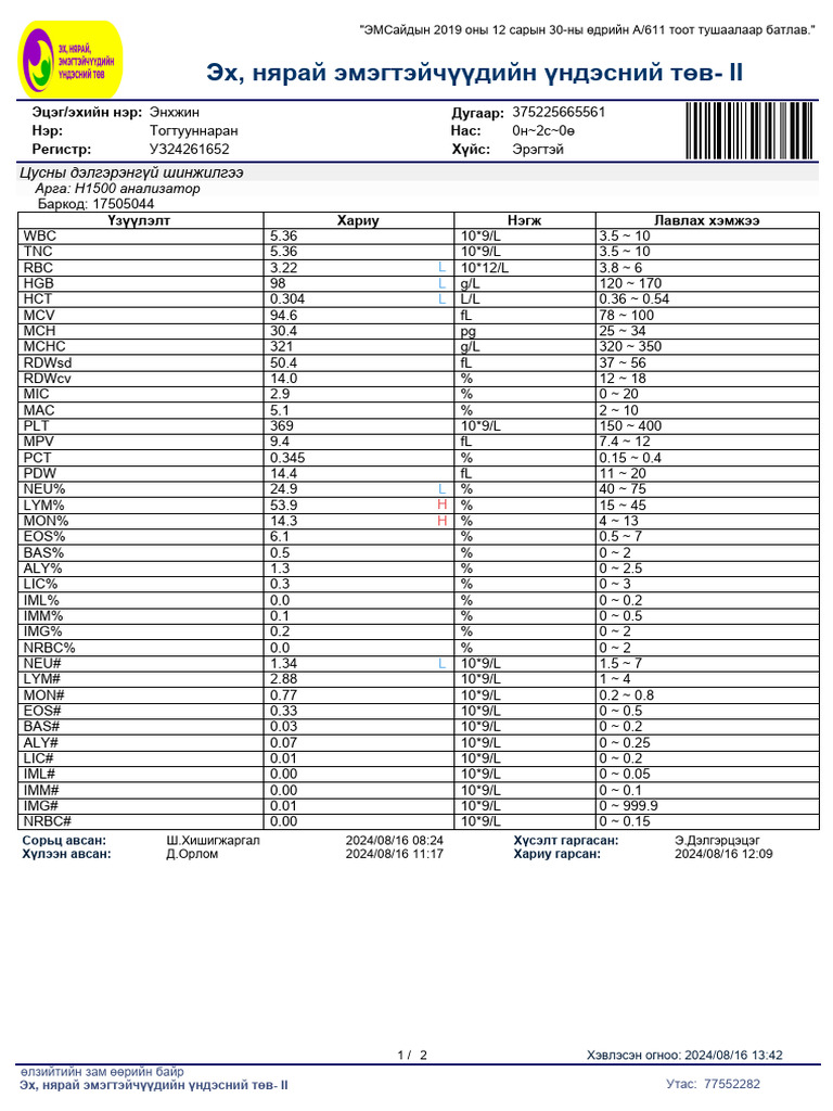 Lab Result | PDF