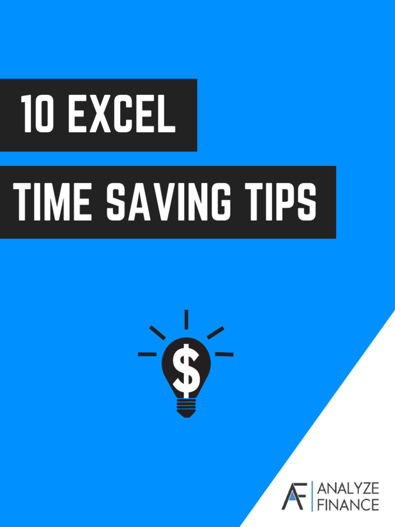 10 Excel Time Saving Tips | PDF