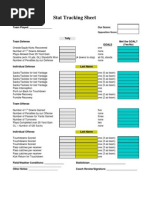 Football Stat Sheet Template | PDF | National Football League ...
