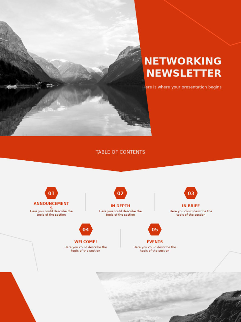 Networking Newsletter Red Variant | PDF