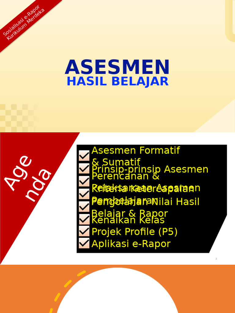 Asesmen Hasil Belajar & E-Rapor | PDF