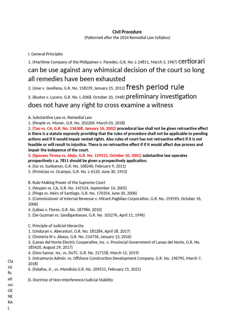 Philippine Civil Procedure Guide | PDF | Appeal | Certiorari
