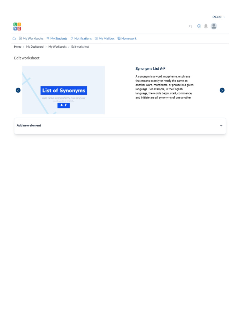 Edit Worksheet - Live Worksheets | PDF