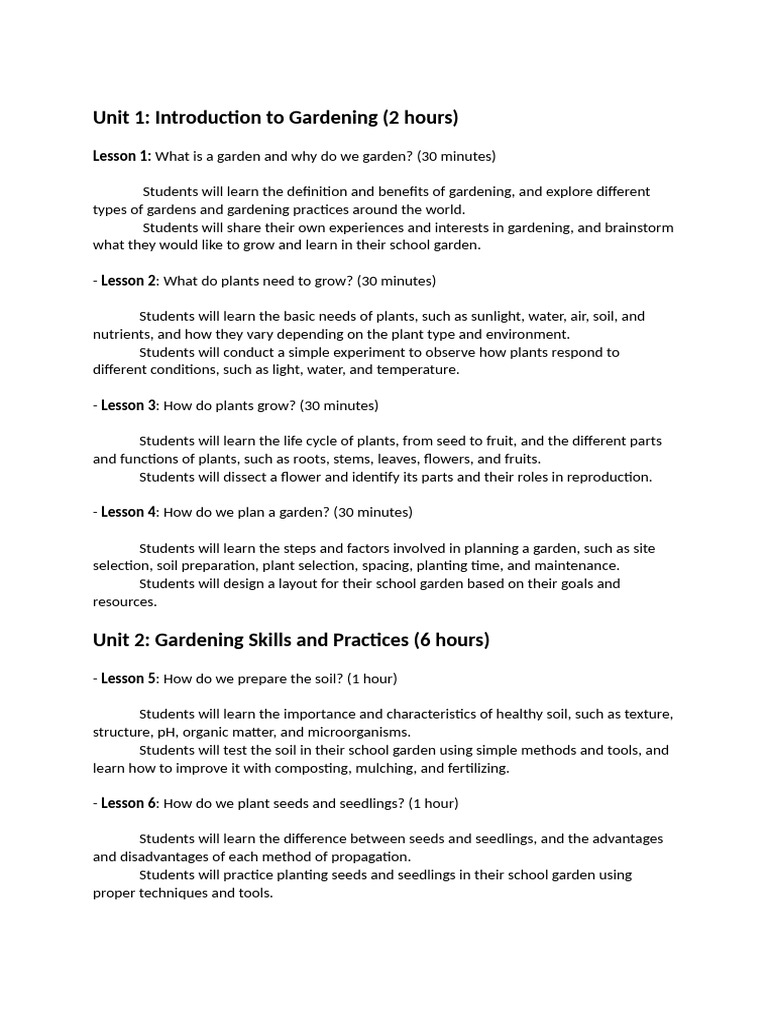 Gardening | PDF