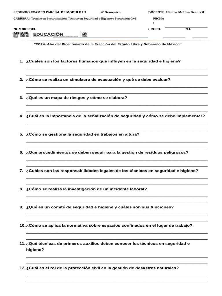 Segundo Examen Parcial De Modulo Iii Pdf