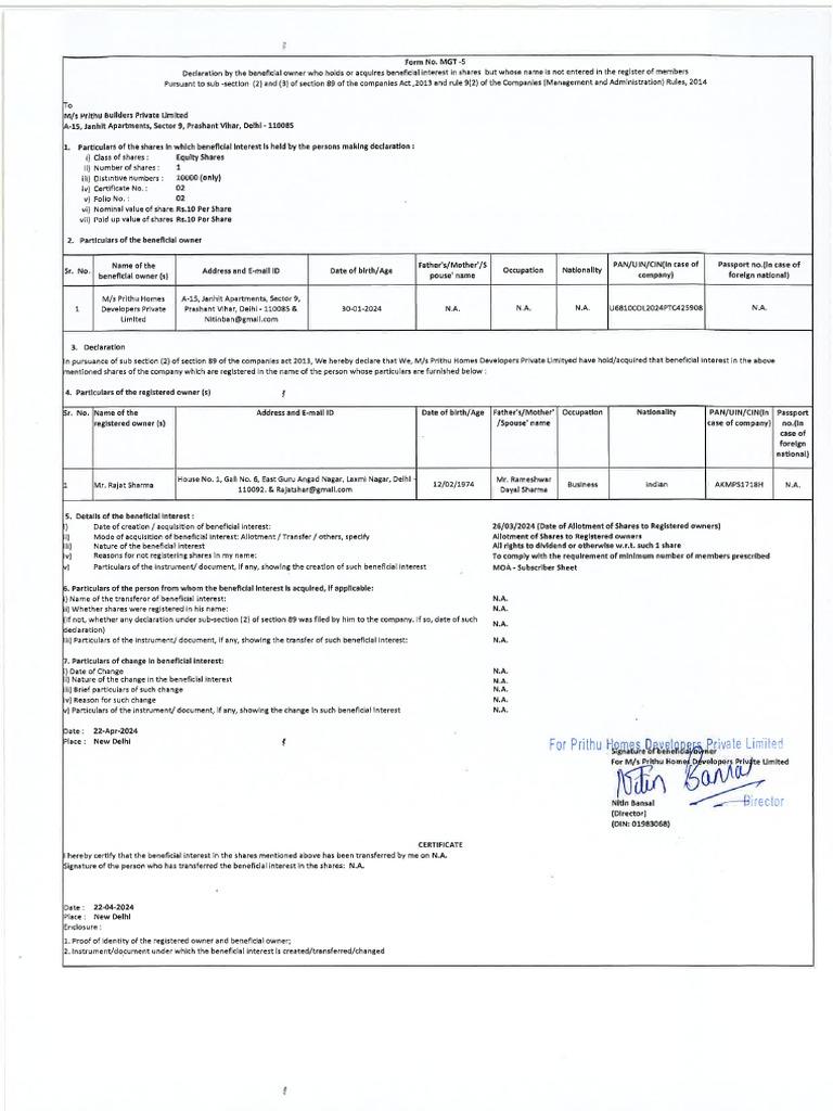 Form 4 | PDF