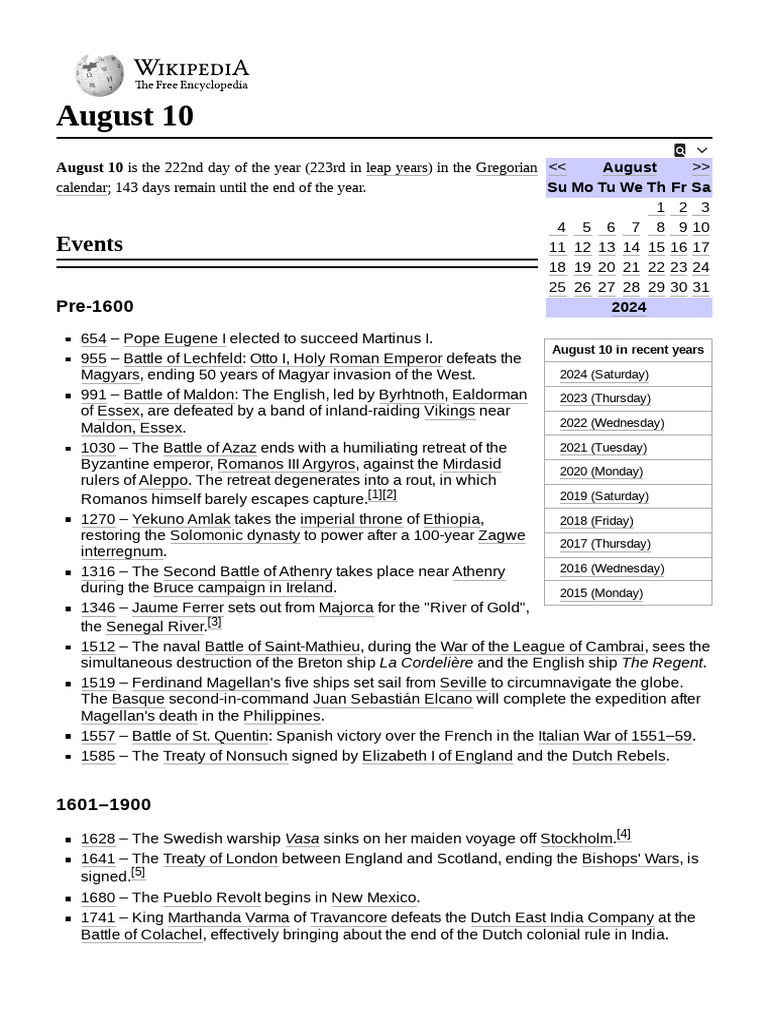 August 10 | PDF