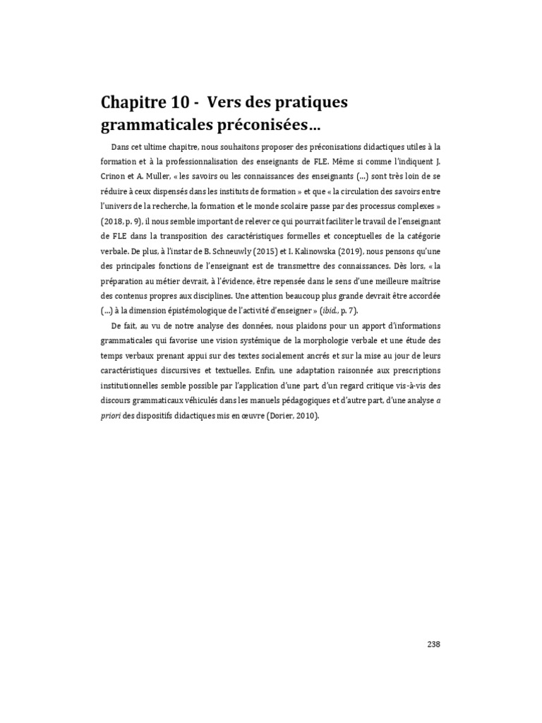 Le Verbe en Français Langue Étrangère | PDF