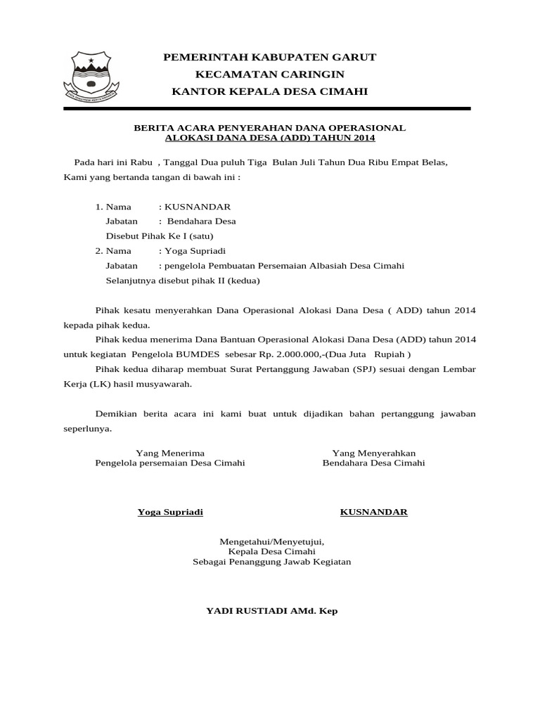 Berita acara add pdf