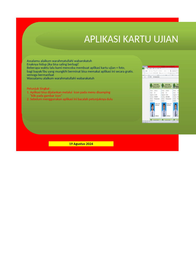 Aplikasi kartu ujian foto smp www kherysuryawan id pdf