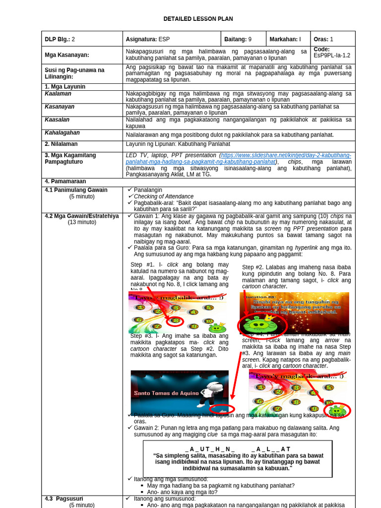 DLP Sa ESP 9 1 2 | PDF