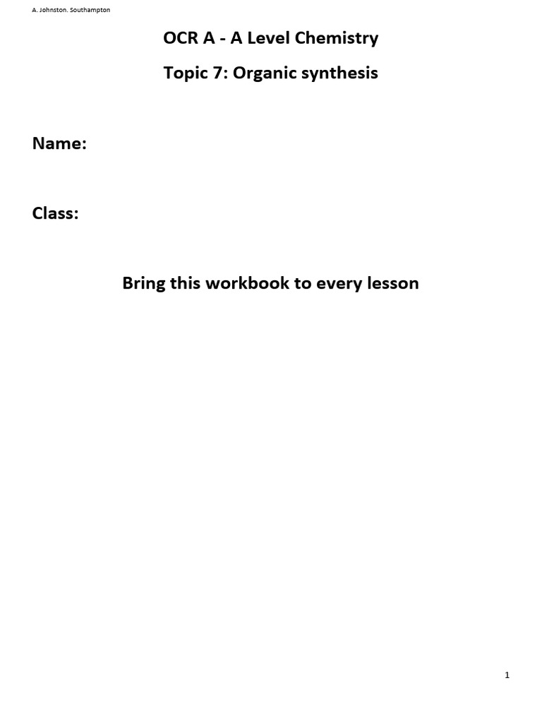 Topics 7 Workbook | PDF