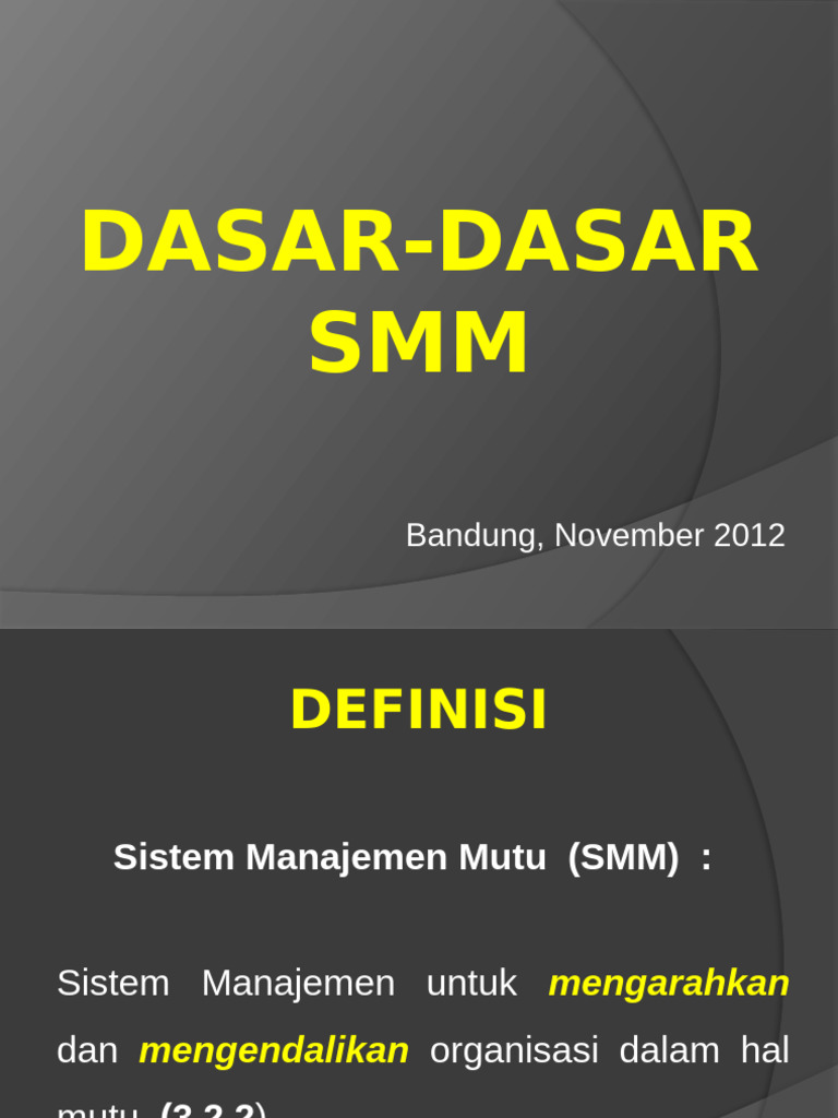 Dasar-Dasar SMM | PDF