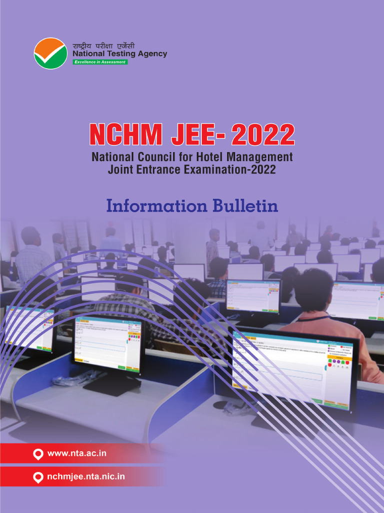 Information Bulletin 2022 Regarding NCHM Jee Exam | PDF
