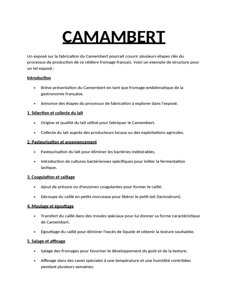 CAMAMBERT | PDF
