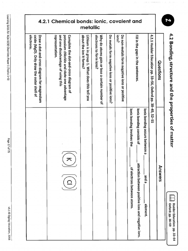 Chapter 3 Structure and Bonding | PDF