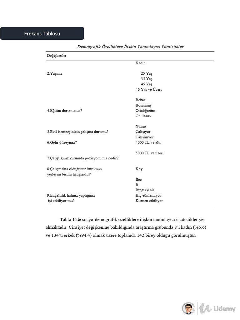 Bulgular Çalışma | PDF