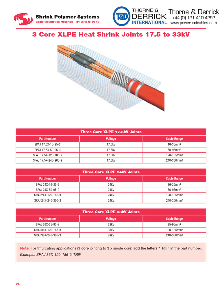 33kV Cable Joint Specifications | PDF | Electrical Engineering ...