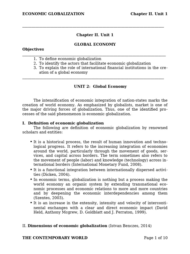 Chapter II. Unit1 1 | PDF