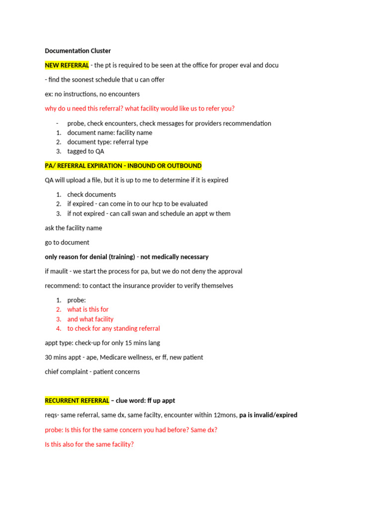 Documentation Cluster | PDF