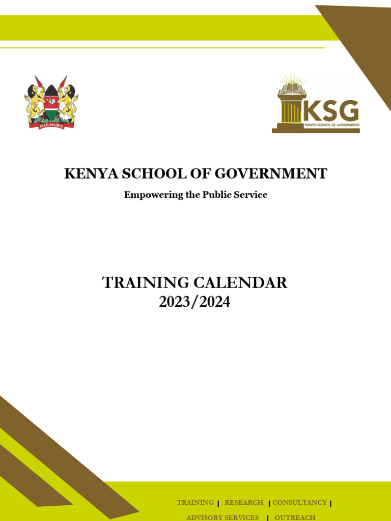 Ksg Training Calendar 2025 Pdf Download 