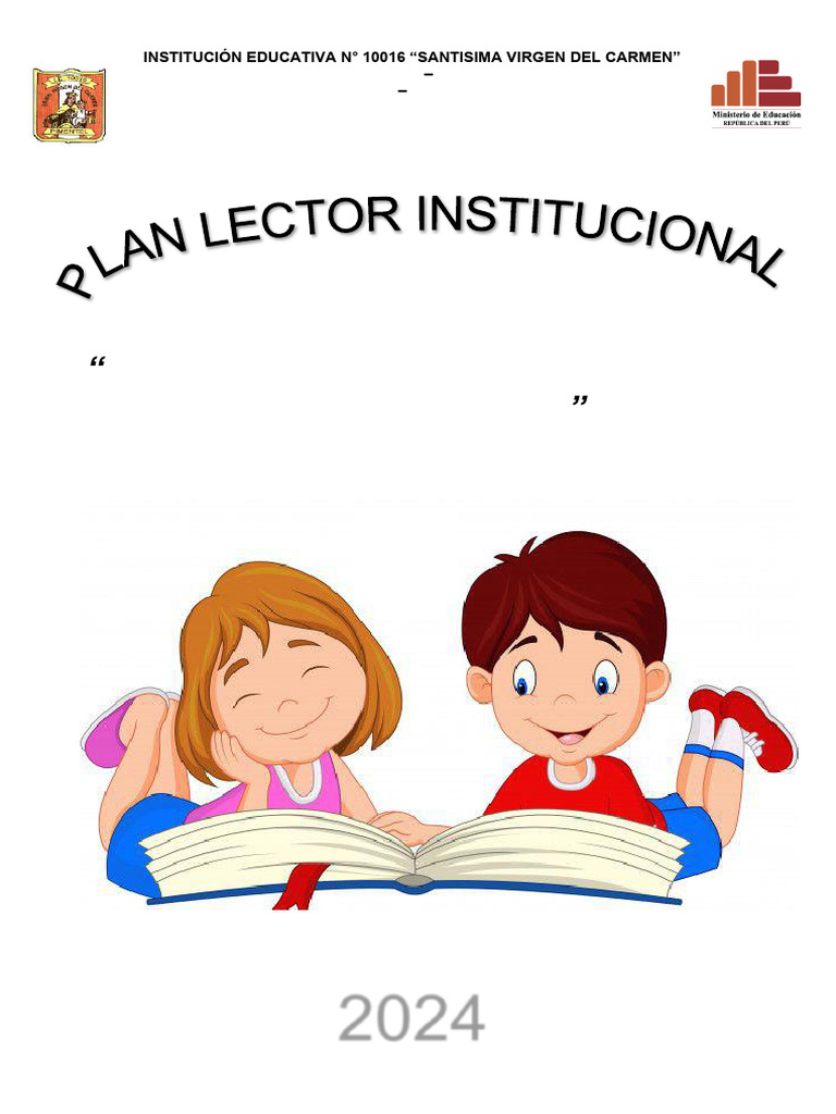 Plan Lector Institucional | PDF | Enseñando | Salón de clases
